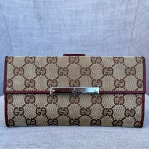 Gucci Long Wallet Red